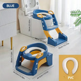 Infantes Fancy Foldable Toilet Potty Training Seat with Ladder